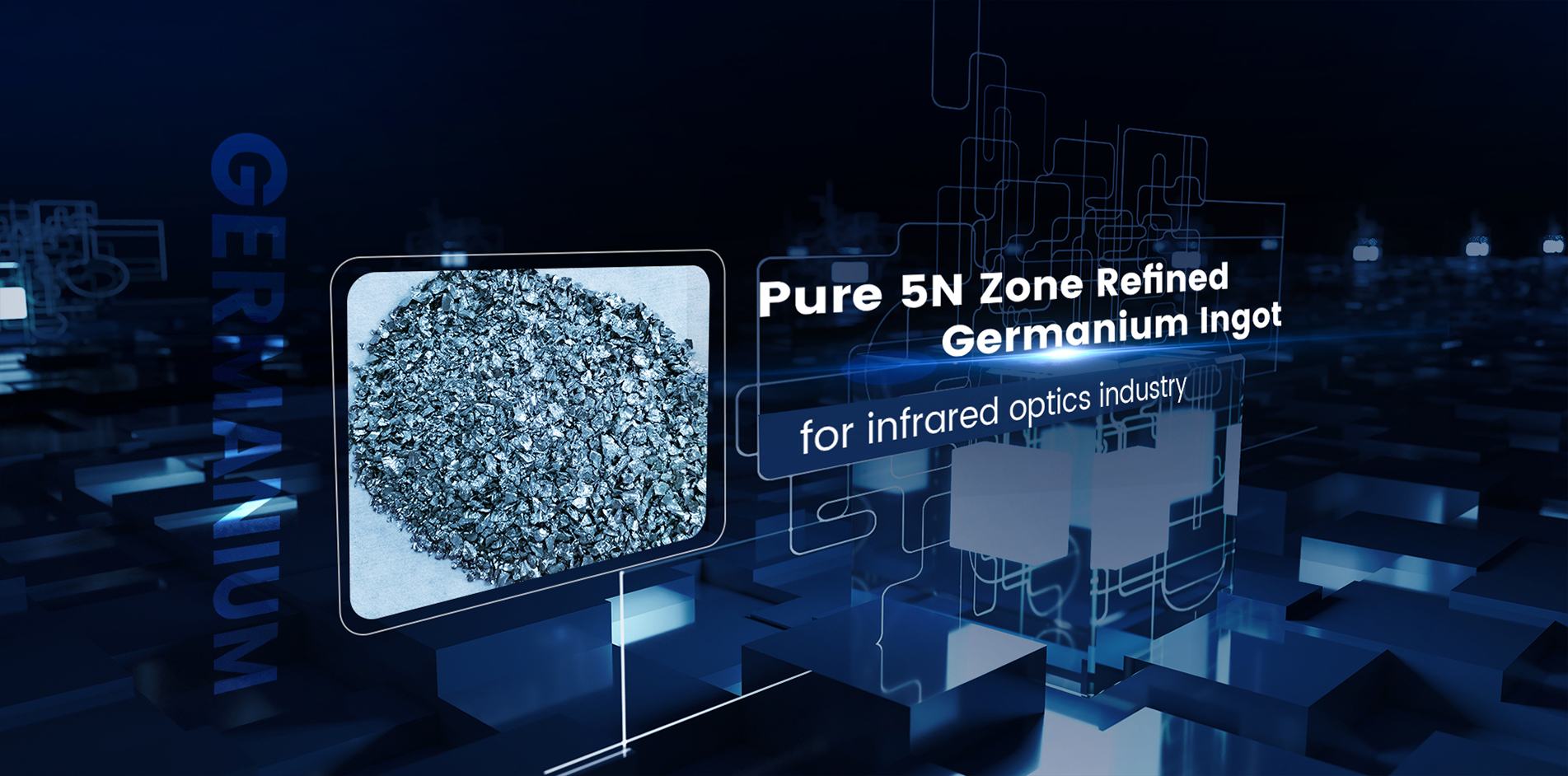 High Purity 5n Zone-Refined Germanium Ingot